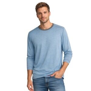 Crenieux Club 38 Performance Mens Long Sleeve Shirt Blue XL Normcore 100-39